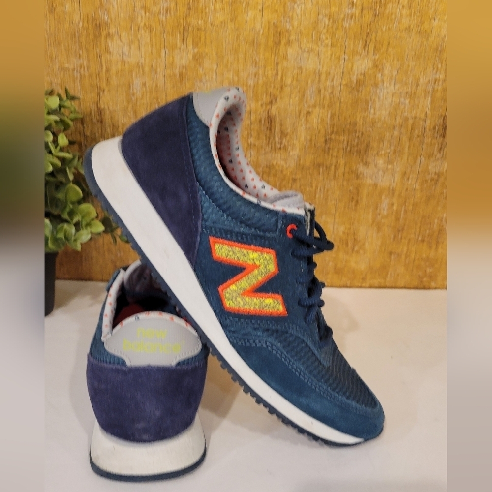 New Balance Blue and Red Sneakers